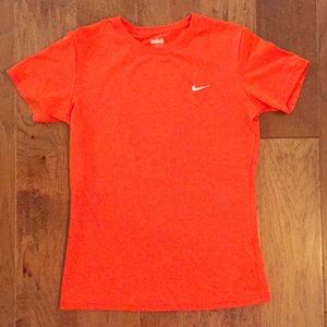 Orange Nike FitDry Shirt Small